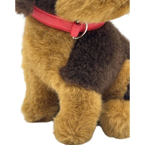 Vtg Paul Import Puppy Dog Plush 9" Hamburg Germany Stuffed Animal 2-Tone Brown - Picture 5 of 16